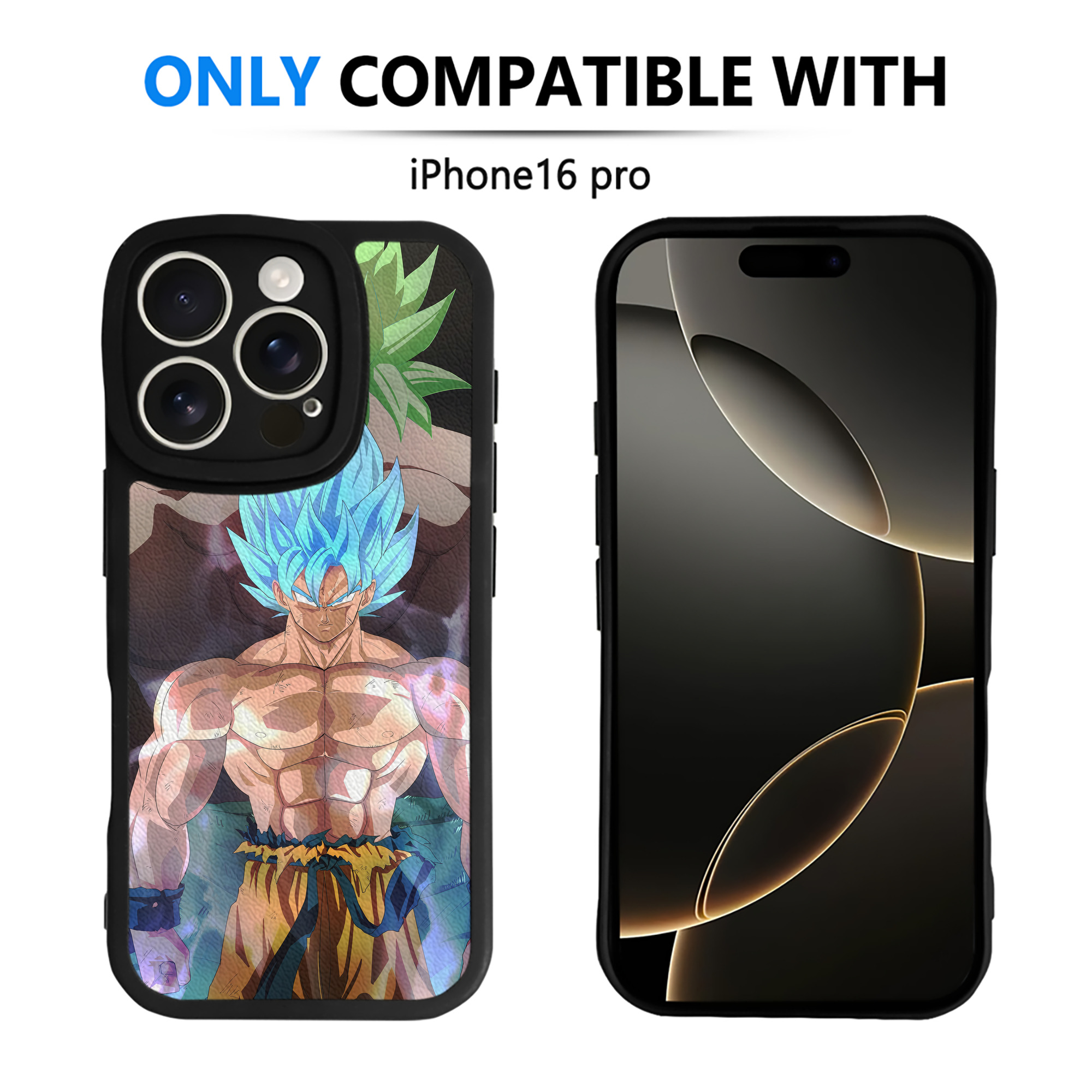 （画像用） ドラゴンボール DRAGON BALL 【iPhone 16シリーズ対応】シリコンスマホケース（レザー調） 材質：シリコン